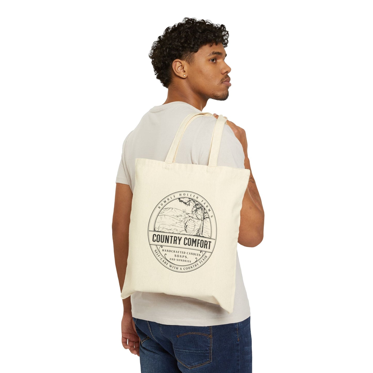 Canvas Tote Bag - Bee the Coolest Shopper Design